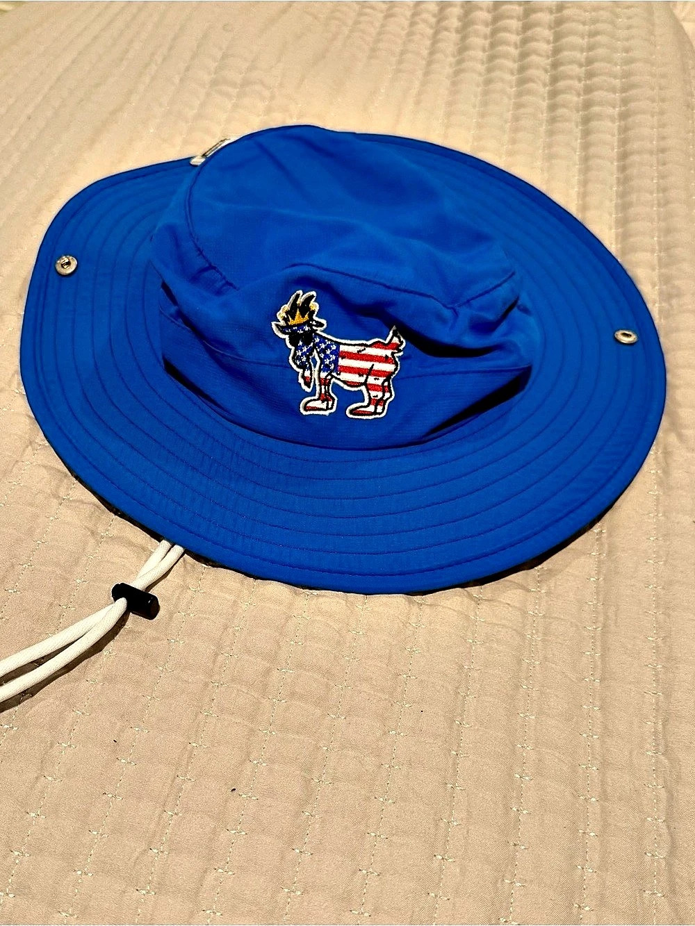 GOAT USA Freedom Bucket Hat Blue & Red Striped